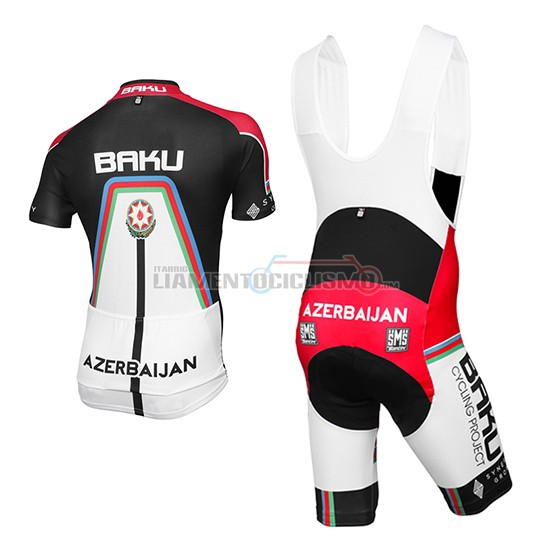 Abbigliamento Baku 2017 Manica Corta E Pantaloncino Con Bretelle nero e bianco - Clicca l'immagine per chiudere